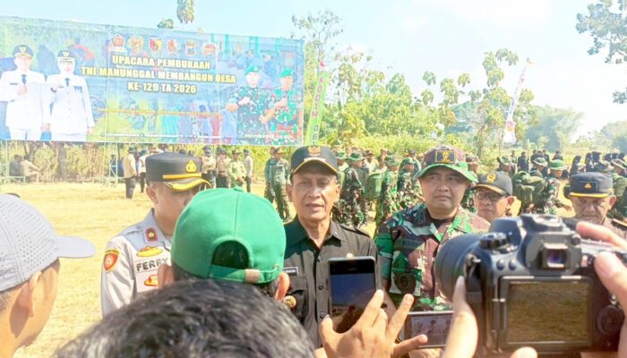 TMMD 129 Bojonegoro Dimulai, TNI dan Pemkab Bangun Desa Kesongo Selama 30 Hari