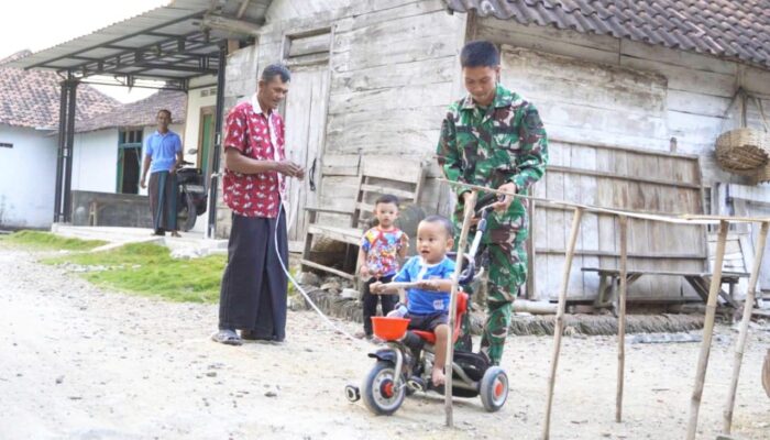 TMMD 129 Bojonegoro Hadirkan Senyum Anak-anak, Kedekatan TNI dan Warga Makin Erat