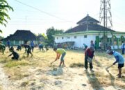Aksi Mulia Satgas TMMD 129 Bojonegoro, Halaman Masjid Krebet Kesongo Kini Bersih dan Nyaman