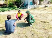 Babinsa Kesongo Gencarkan Sosialisasi TMMD 129 Bojonegoro