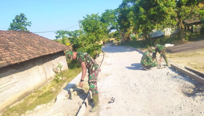 Cor Beton TMMD 129 Bojonegoro di Kedungpandan Percepat Mobilitas dan Dongkrak Ekonomi Desa