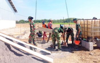 Satgas TMMD Bojonegoro Pacu Pembangunan Rest Area, Peluang Ekonomi Warga Terbuka