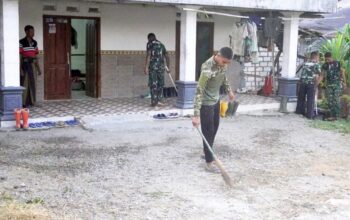 Setiap Fajar, Prajurit TMMD Bojonegoro Lakukan Hal Sederhana yang Menginspirasi