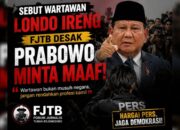 Forum Jurnalis Televisi Bojonegoro Desak Prabowo Minta Maaf Usai Sebut Wartawan Londo Ireng
