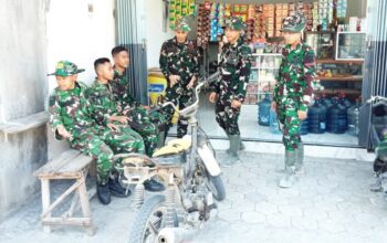 TMMD Bojonegoro Gerakkan Ekonomi Warung Kecil di Desa Kesongo