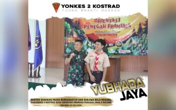 Semangat Bela Negara Ditanamkan Yonkes 2 Kostrad kepada Pramuka Penegak SMAN 9 Malang