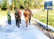 Tak Mau Hanya Terima Laporan, Dansatgas TMMD 129 Bojonegoro Pantau Langsung Pembangunan Desa Kesongo