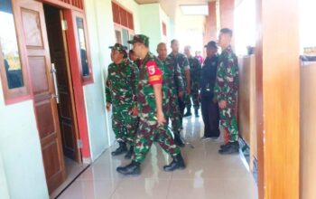 Dansatgas TMMD Bojonegoro Perkuat Soliditas Personel Lewat Kunjungan Posko