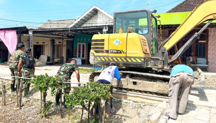 TMMD 129 Bojonegoro Perkuat Infrastruktur Desa Lewat Pembangunan Drainase