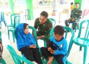 TMMD 129 Bojonegoro Buktikan Sisi Humanis TNI, Bermain Bersama Anak-anak