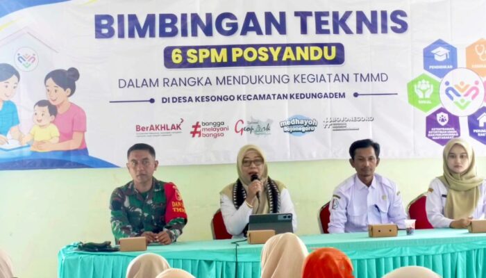TMMD Bojonegoro Bangun SDM Desa, Kader Posyandu Kesongo Dibekali Transformasi 6 SPM