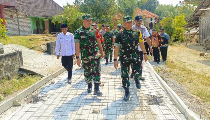 Progres TMMD 129 Bojonegoro Dipuji Tim Wasev, Desa Kesongo Diyakini Semakin Maju dan Produktif
