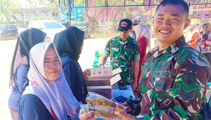 Antusias Warga Padati Bazar TMMD 129 di Bojonegoro, Suasana Penuh Kebersamaan