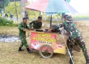 Aksi Satgas TMMD 129 Bojonegoro Bantu Bu Kartini Dorong Gerobak, Tuai Apresiasi Warga