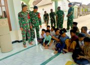 TMMD Bojonegoro Pererat Kemanunggalan TNI dan Rakyat, Satgas Akrab dengan Anak-Anak Desa Kesongo