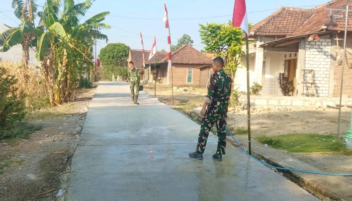 TMMD 129 Bojonegoro Tak Asal Bangun, Perawatan Jalan Jadi Prioritas