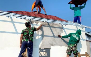 Gotong Royong Tanpa Henti, Mushola TMMD Bojonegoro Segera Siap Layani Musafir