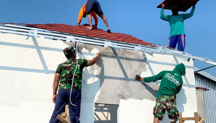 Gotong Royong Tanpa Henti, Mushola TMMD Bojonegoro Segera Siap Layani Musafir