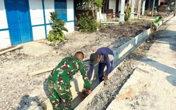 Pembangunan Drainase TMMD Bojonegoro Dikebut, Warga Kesongo Rasakan Manfaatnya
