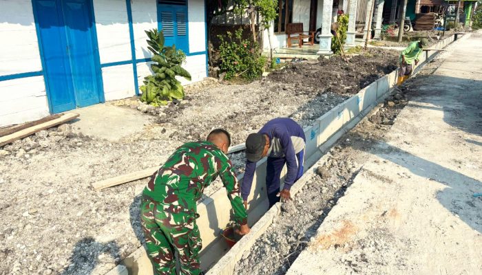 Pembangunan Drainase TMMD Bojonegoro Dikebut, Warga Kesongo Rasakan Manfaatnya