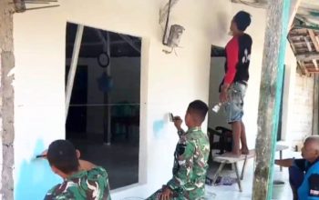 Satgas TMMD 129 Bojonegoro Percantik Rumah Mbah Samijan, Hasilnya Bikin Terharu