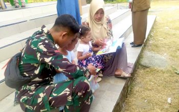 TMMD ke-129 Bojonegoro Bangun Generasi Cerdas Lewat Layanan Perpustakaan Keliling di Desa Kesongo