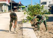TNI dan Warga Kompak, Drainase TMMD 129 Bojonegoro Dikebut
