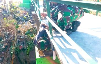 TMMD 129 Bojonegoro Sulap Jembatan Brang Etan Jadi Lebih Kokoh dan Aman