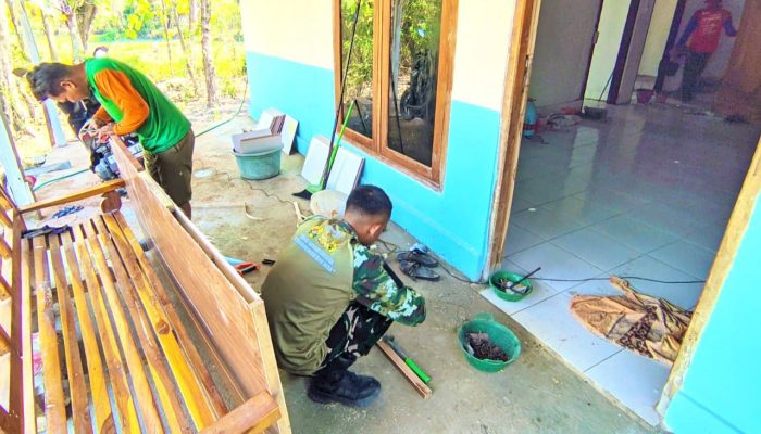 Keringat Satgas TMMD Bojonegoro dan Warga Jadi Saksi Perubahan Rumah Ibu Jasmiati