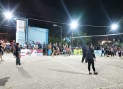 Voli Antar RT Pecah, Warga Jamberejo Kedungadem Bojonegoro Adu Skill di Malam Hari