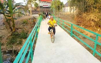 Wajah Baru Jembatan Brang Etan, Hasil TMMD Bojonegoro Mulai Dirasakan Warga