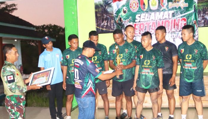 TNI vs Mahasiswa di Lapangan Voli, Ini Hasil Turnamen TMMD Bojonegoro