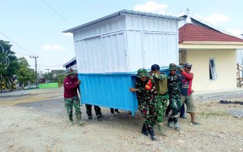 Satgas TMMD Bojonegoro Gotong Royong Tata Box UMKM, Ekonomi Kesongo Dipacu