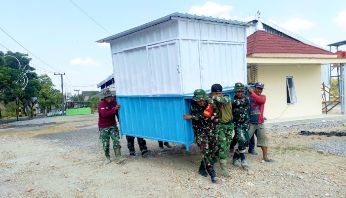 Satgas TMMD Bojonegoro Gotong Royong Tata Box UMKM, Ekonomi Kesongo Dipacu