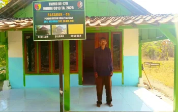 Rumah Kasiman Berubah, Satgas TMMD Bojonegoro Rampungkan Bedah RTLH