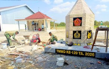 Tugu TMMD ke-129 Bojonegoro Jadi Penanda Sejarah di Kesongo
