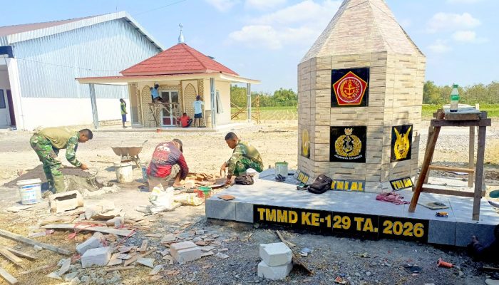 Tugu TMMD ke-129 Bojonegoro Jadi Penanda Sejarah di Kesongo