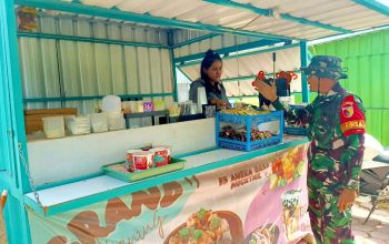 UMKM Kesongo Mulai Tempati Booth Container, Langkah Baru Penataan Rest Area TMMD ke 129 Bojonegoro