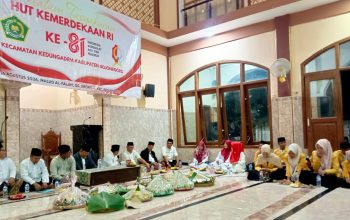 Tasyakuran HUT RI di Kedungadem Bojonegoro Berlangsung Khidmat, Ada Santunan