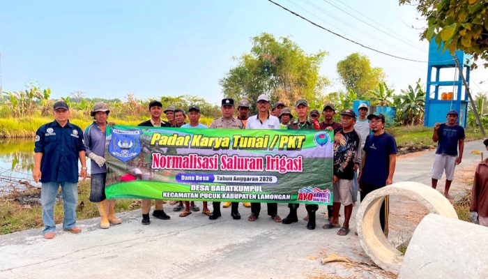 Babinsa Pucuk Lamongan Bantu Petani, Ketahanan Pangan Jadi Sasaran