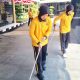 Semarak HUT Polwan ke-78, Jajaran Polwan Lamongan Gelar Aksi Bersih Mako