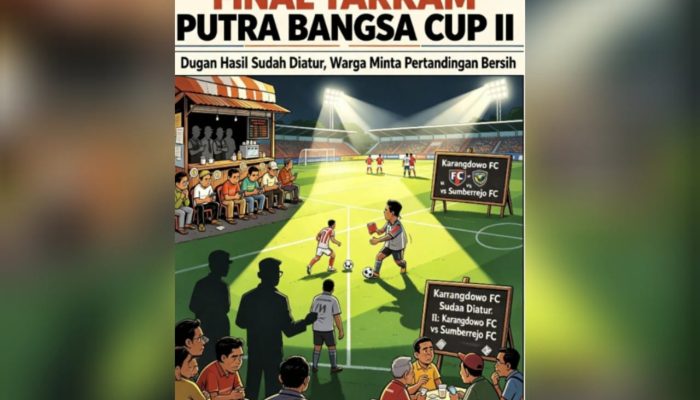 Final Karangdowo vs Sumberrejo di Bojonegoro Dibayangi Isu Pengaturan Skor