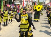 HUT RI, Ogoh-ogoh Raksasa Muncul di Karnaval 17 Agustus Timbuan Tambak Menjangan Lamongan