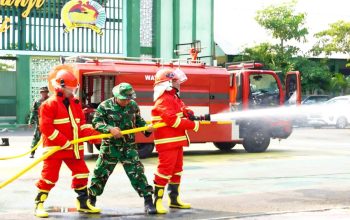 Kebakaran Bisa Datang Kapan Saja, Kodim Bojonegoro Siapkan Pasukan