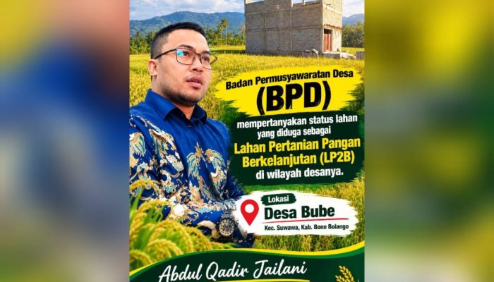 BPD Desa Bube Bone Balango Pertanyakan Legalitas Gedung Walet di Lahan LP2B