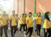 Bugar dan Kompak, Polisi Bojonegoro Kota Rutin Olahraga