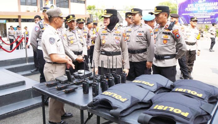 Polres Bojonegoro Siagakan Personel, Dalmas hingga Kendaraan Dinas Diperiksa