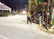 Polisi Keliling Sukosewu Bojonegoro Saat Malam, Gangguan Kamtibmas Diantisipasi
