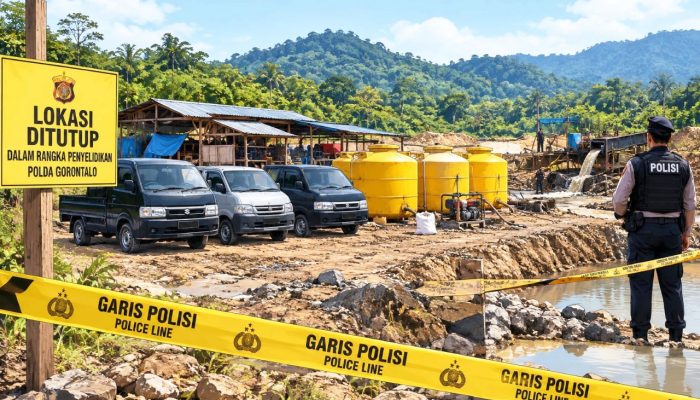 Tambang Emas Ilegal Pelita Jaya Bone Bolango Diusut, Siapa Bakal Terseret