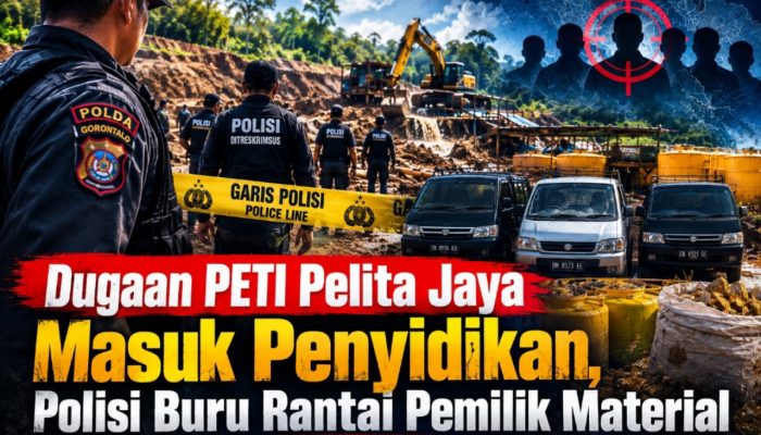 PETI Pelita Jaya Bone Bolango Disidik, Polisi Telusuri Asal-usul Material Emas